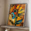 «FLORAL Series CDLxxxvii», reproduction encadrée - bois massif-439412450