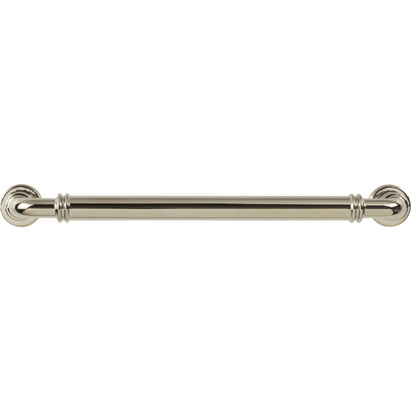Cranford Appliance Pull, Polished Nickel, 12" Center to Center