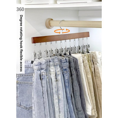 Solid Wood Multi-Functional Strap Hanger