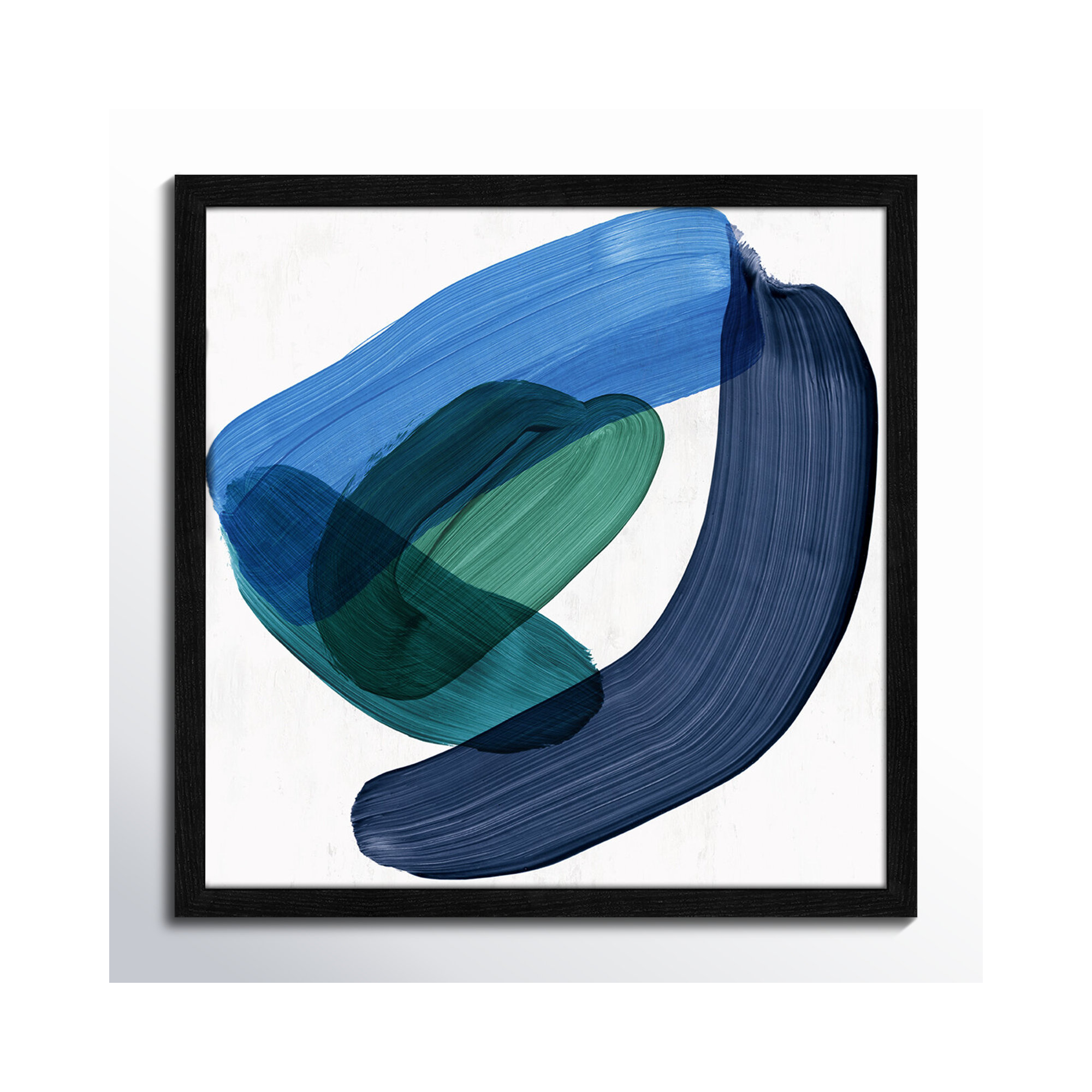Smooth Bend II, 17" H x 17" W x 0.75" D, Black