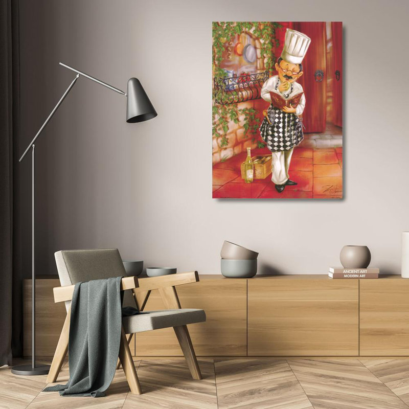 Chefs With Wine II, H 24 po x l 18 po
