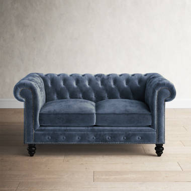 Reviews for Inspired Home Laurie Blue Linen Upholstered Rolling