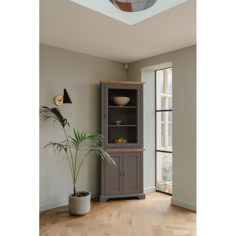 Teague Display Cabinet, Dove Grey