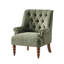 Plath 31"W Transitional Floral Rolled Arm Chair with Nailhead Trim-1272766014