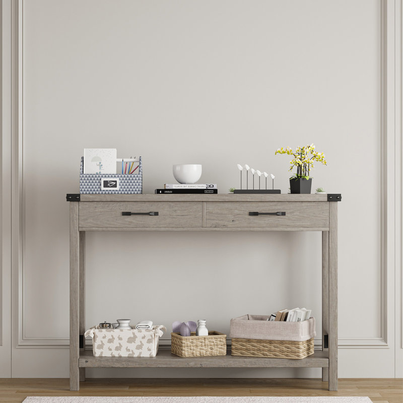 Console avec tiroirs Farmhouse, Grey