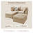 Modular Sleeper Sofa Bed, Plush Corduroy 65.36'' Loveseat With 2 Movable Ottomans, Comfy Cloud Couch Set For Living Room, 2-Seater Modular Sofa For Modern Homes-681523964