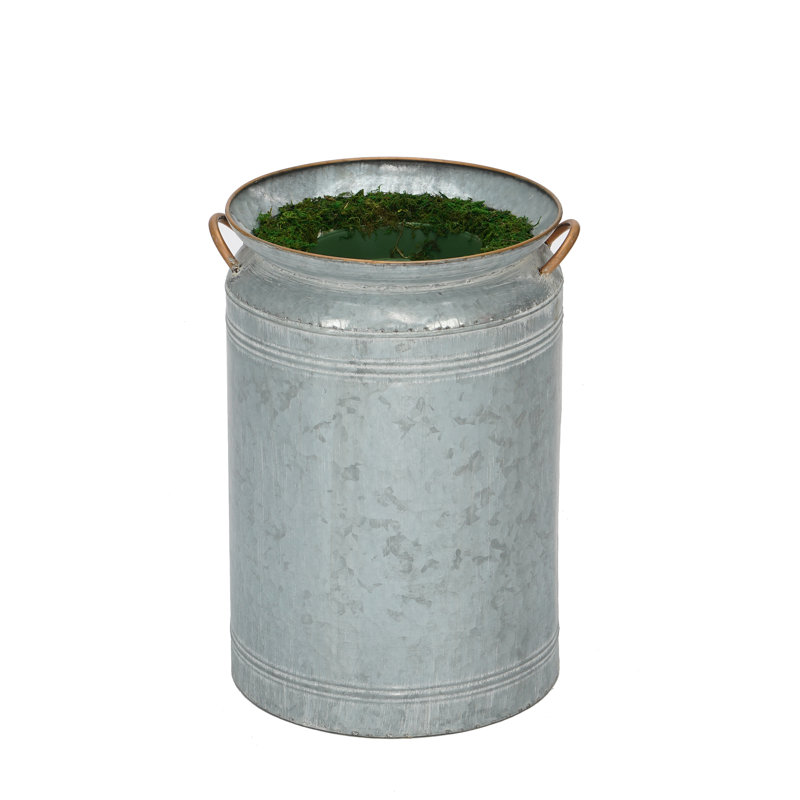 90'' Faux Palm Tree in Metal Planter