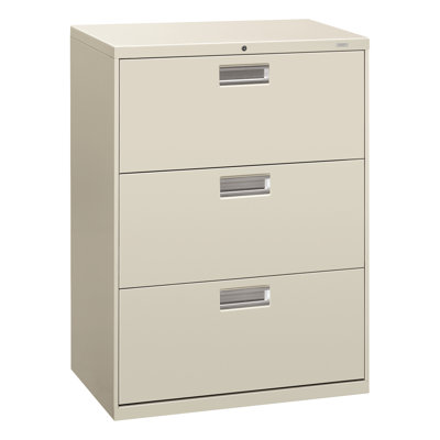 Brigade 600 Series 3-Drawer Lateral Filing Cabinet by HON
