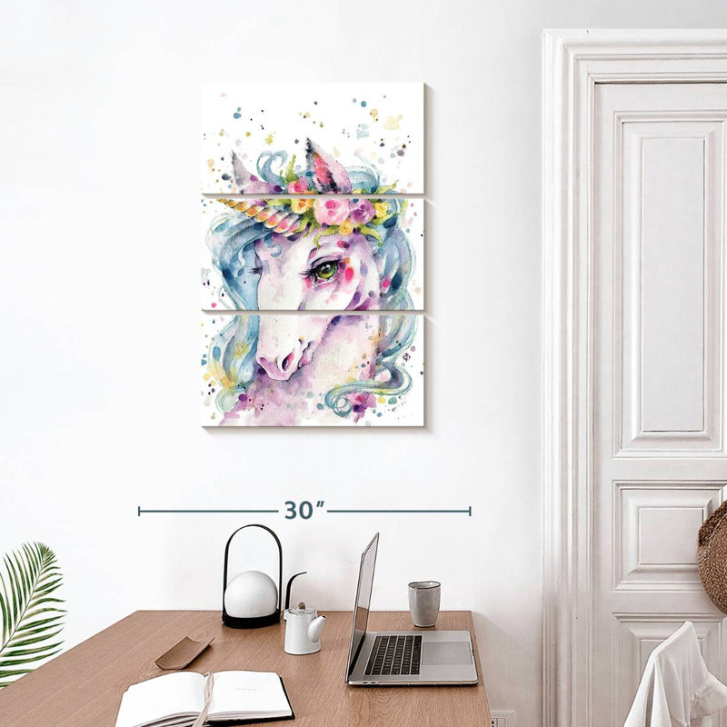 Ashelle, petite licorne, H 32 po x l 20 po