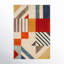 Tapis ivoire / bleu / rouge / jaune en laine touffeté à la main Tripoli-2129306386