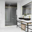 Porte de douche coulissante sans cadre Elan E-Class l 60-64 "x H 76" avec verre transparent 3/8 "-50553423