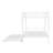 Full Over Full Metal Bunk Bed With Trundle, White-188221454-188221453