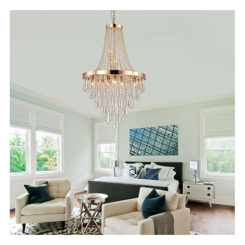 1 - Light Chandelier, Gold