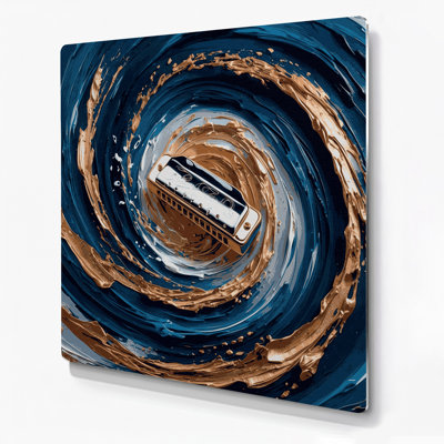 Art musical bleu Harmonica