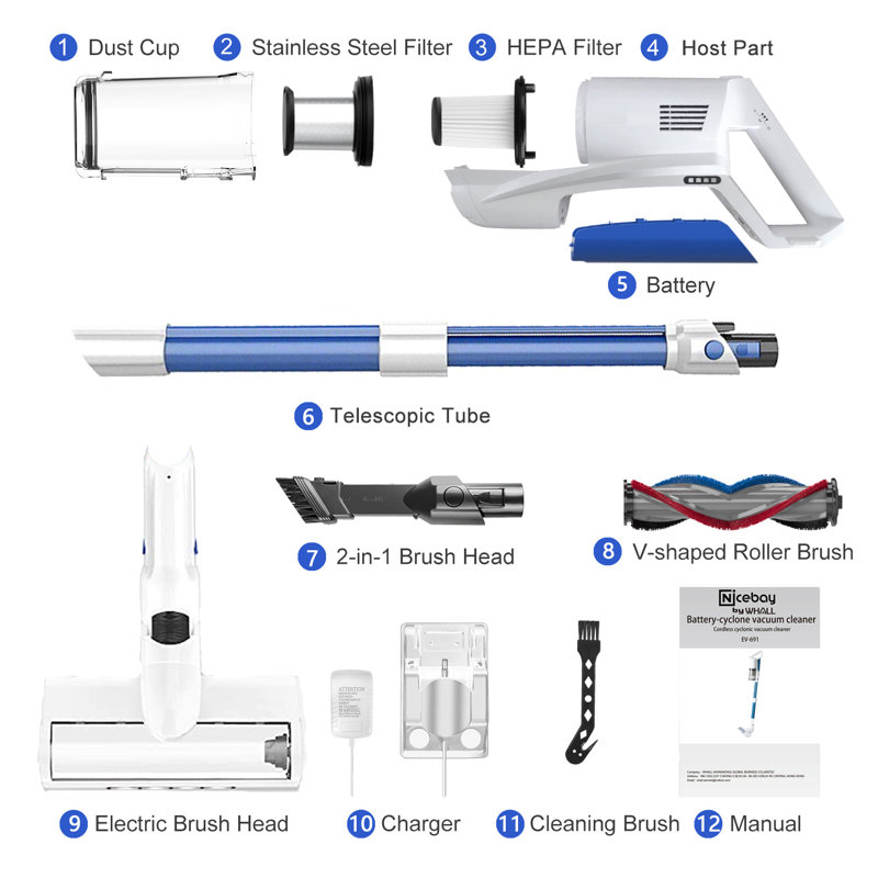 Aspirateur-balai sans fil Whall