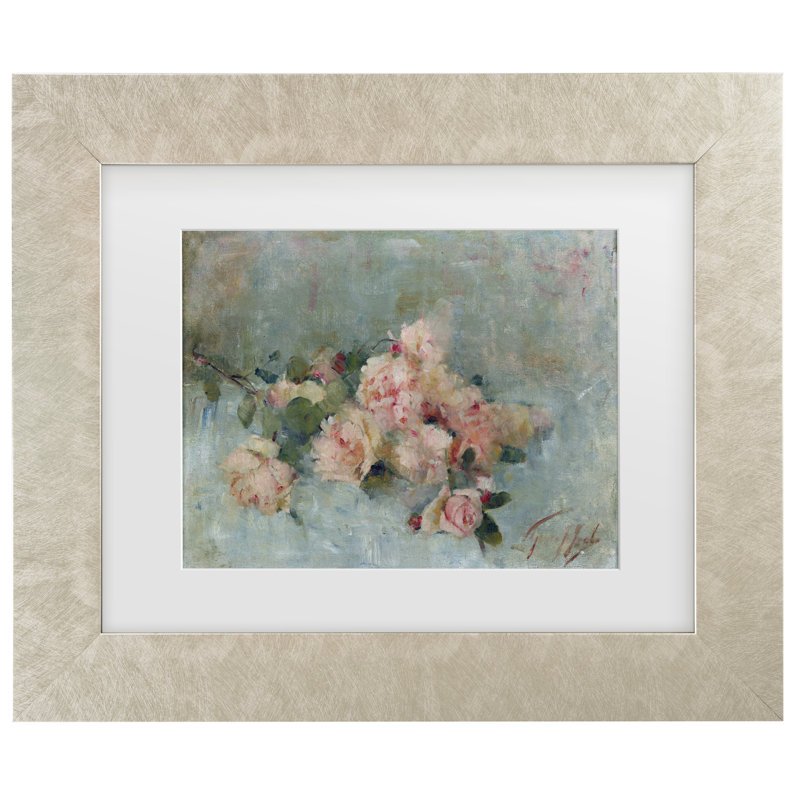 " Roses " by Grace Joel Painting Print,  19.5" H x 23.5" W x 0.625" D, Champagne