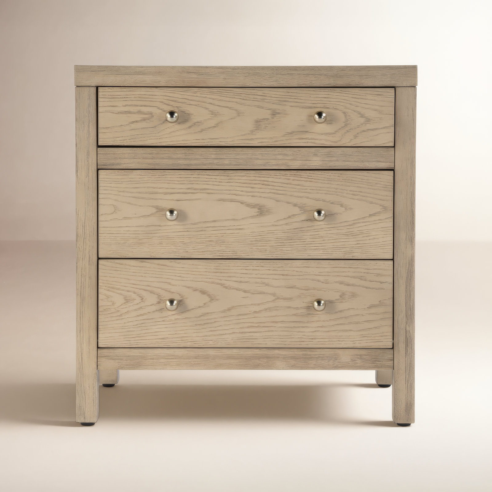 Celine 25" 3-Drawer Dresser, Light Oak