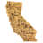 Totally Bamboo State Destination Series Bamboo California Cutting Board
