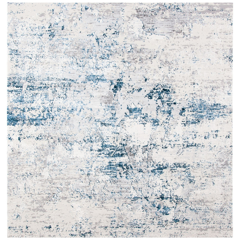 Tapis abstrait Lyster Performance, Carré 6 pi 7 po