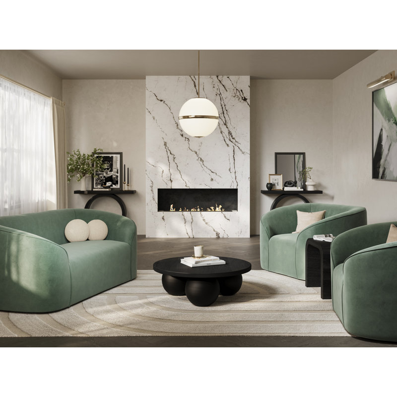 KENJI CONCRETE COFFEE TABLE, Matte Black