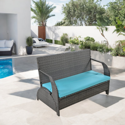 Chaise de patio avec coussins Adren