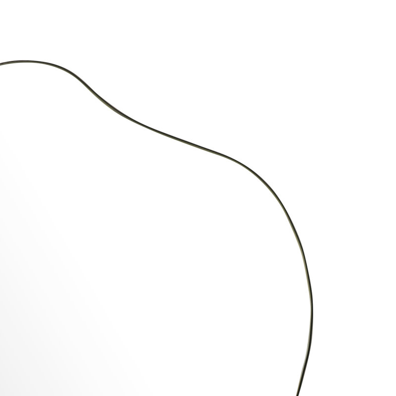 Miroir tout en courbes avec cadre profond, 32 po x 22 po