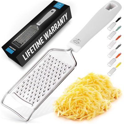 Râpe à fromage professionnelle en acier inoxydable Zulay - blanc