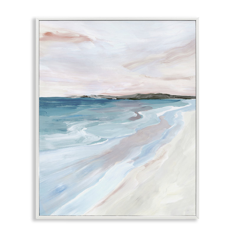 Giclée encadrée par Faded Coastal Serenity, design par Ian C., H 20 po x l 16 po
