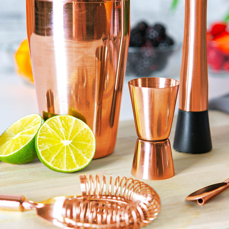 Margarita Cocktail Shaker Set, Rose Gold