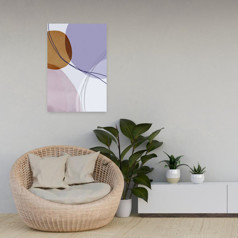 Art contemporain abstrait géométrique, H 24 po x l 16 po
