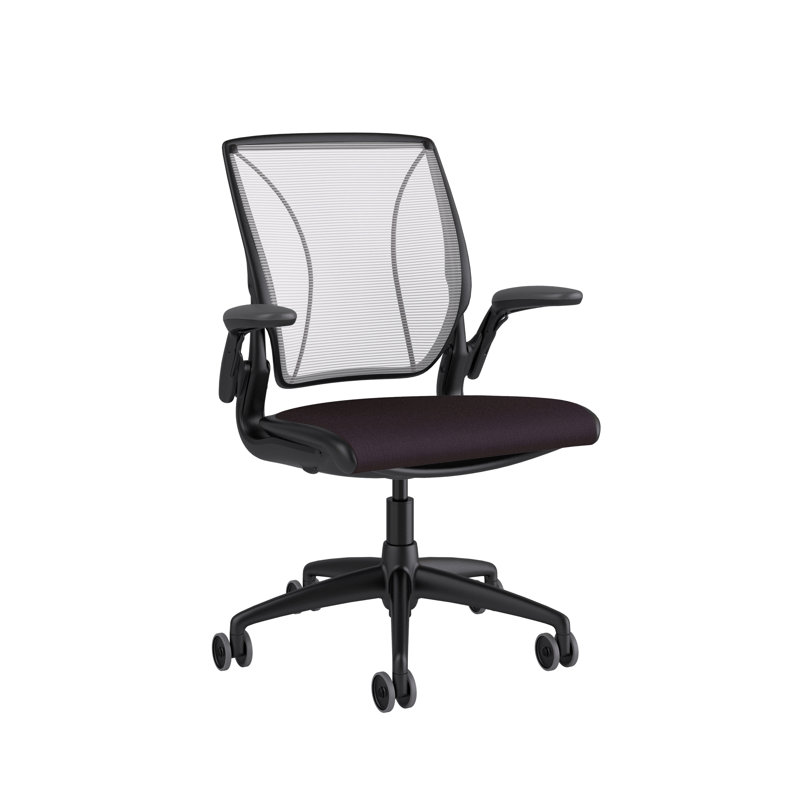 Mesh Task Chair, Black, Pinstripe/White, Pinstripe/White