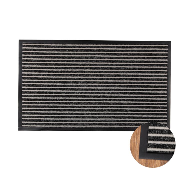 Alleyn Non-Slip Striped Outdoor Doormat