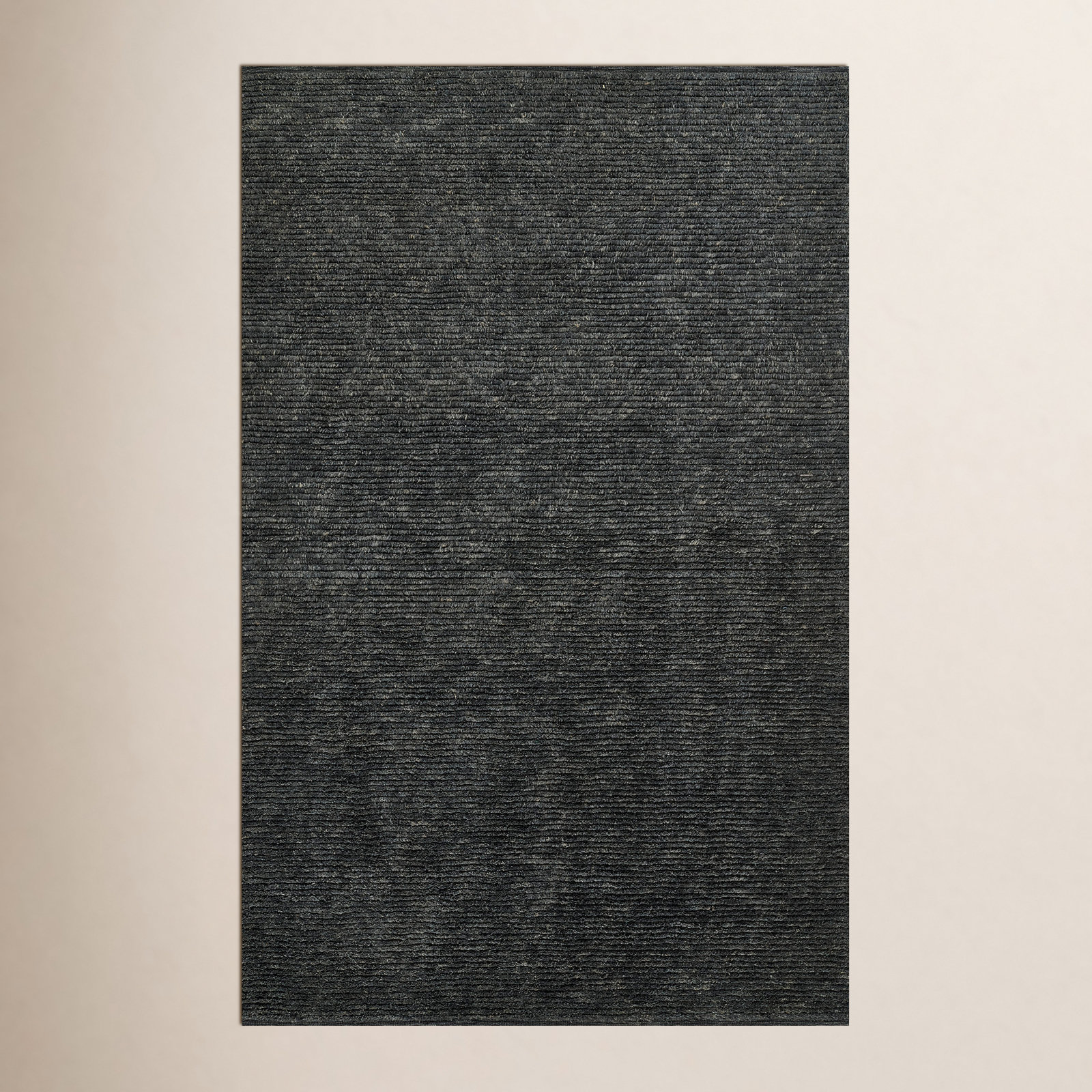 Thorwald Hand Tufted Wool Charcoal Rug, Rectangle 5' x 8'