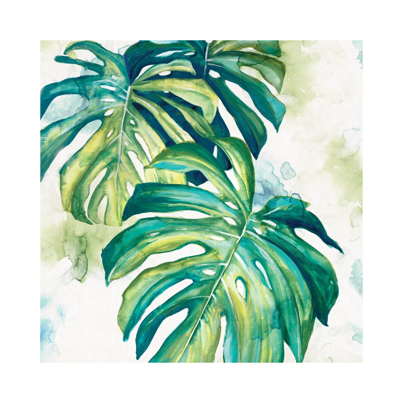 Summer Botanics I by Eva Watts - Wrapped Canvas Painting, 30.48 cm H x 30.48 cm W