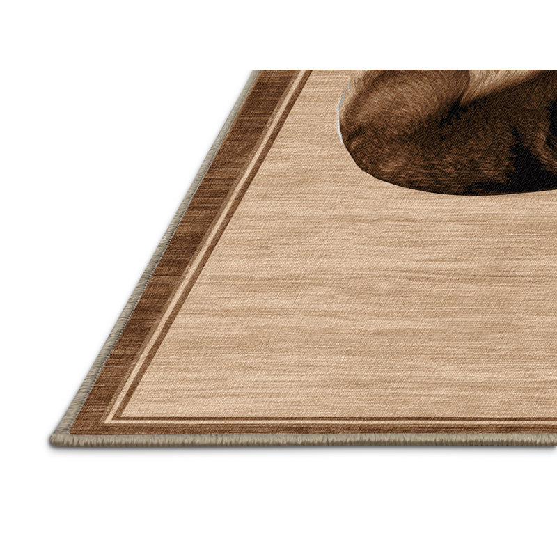 Washable Sloughi Dogs Area Rug, Rectangle 2' x 3'