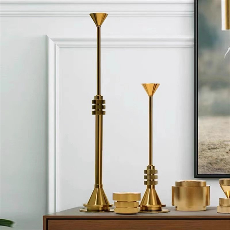 Chandelier de table en métal H 17,72 po