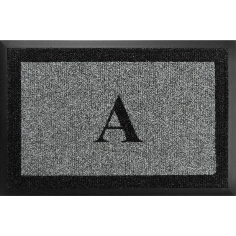 Tapis d'extérieur antidérapant Asai, l 24 po x L 36 po, Gris, A