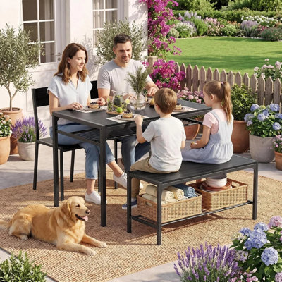 Tamajah 4-Piece 4-Person Dining  Table Set 