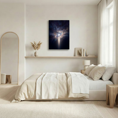 «Gallery Wrap», art mural sur toile pour le salon, la chambre à coucher, le bureau ou le vestibule - décoration murale décorative avec nébuleuse galactique