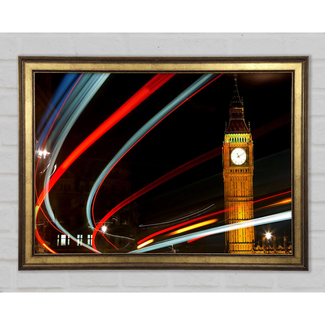 England London Big Ben - Einzelner Bilderrahmen Kunstdrucke auf Holz