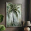 Palmier tropical I, reproduction encadrée - bois massif 50000-1065008825