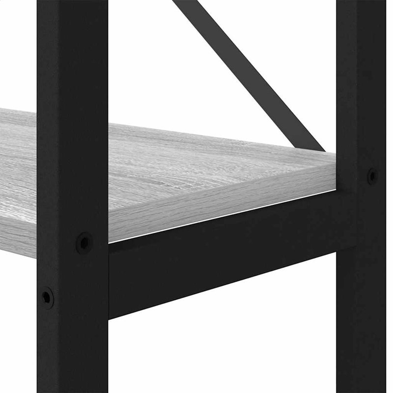 167cm H x 156cm W Steel Bookcase, Grey
