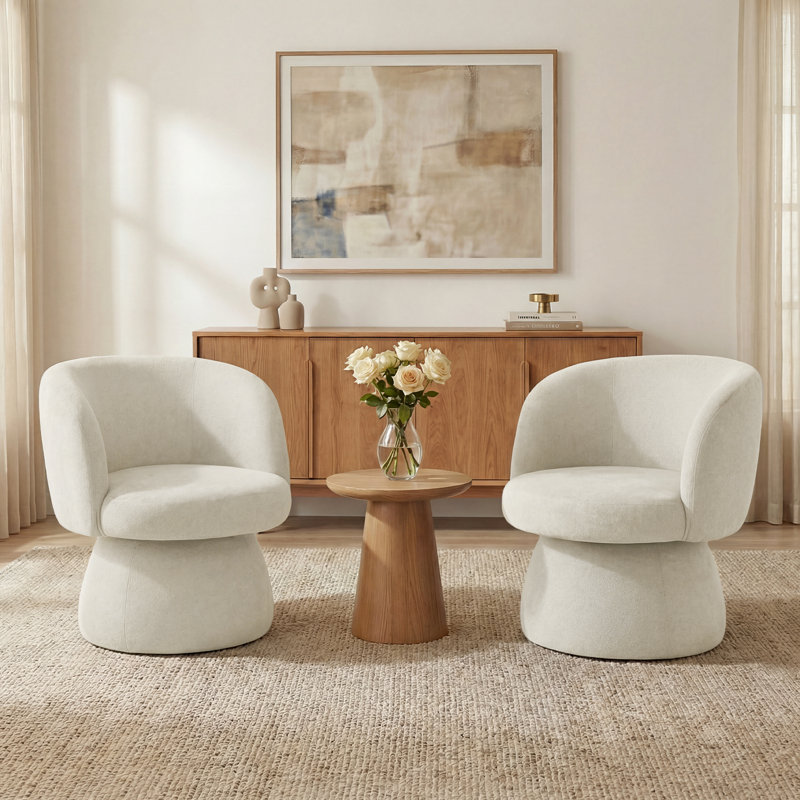 Ensemble de 2 chaises d'appoint 28 po, Beige