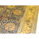 High-Quality Hand-Knotted Blue And Cream Area Rug