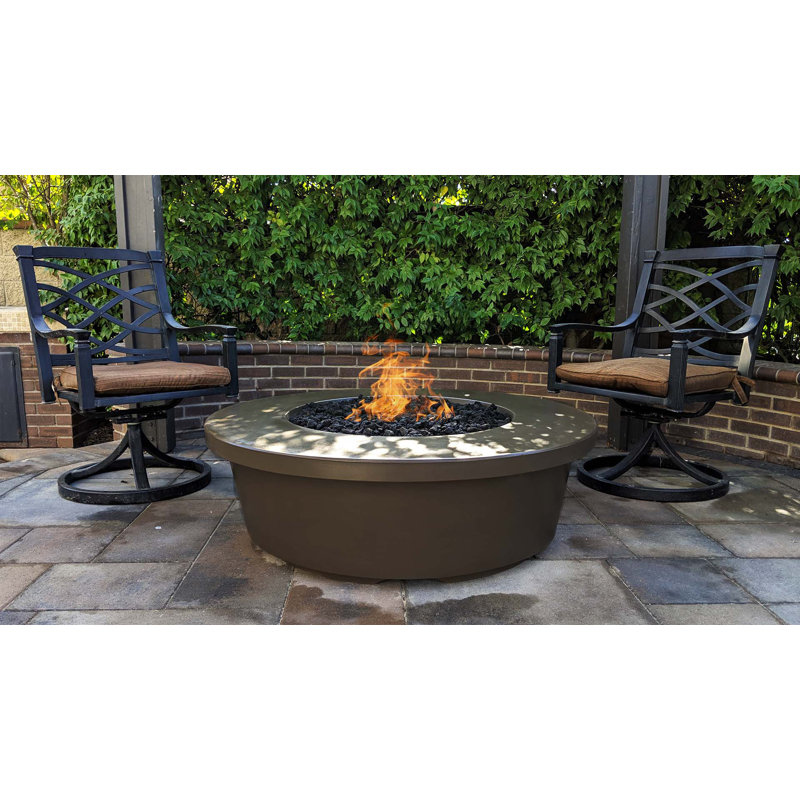 Tempe Concrete Fire Pit, Chocolate, Propane