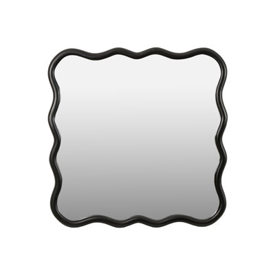Wood 36" x 36" Modern Mirror Wall Decor