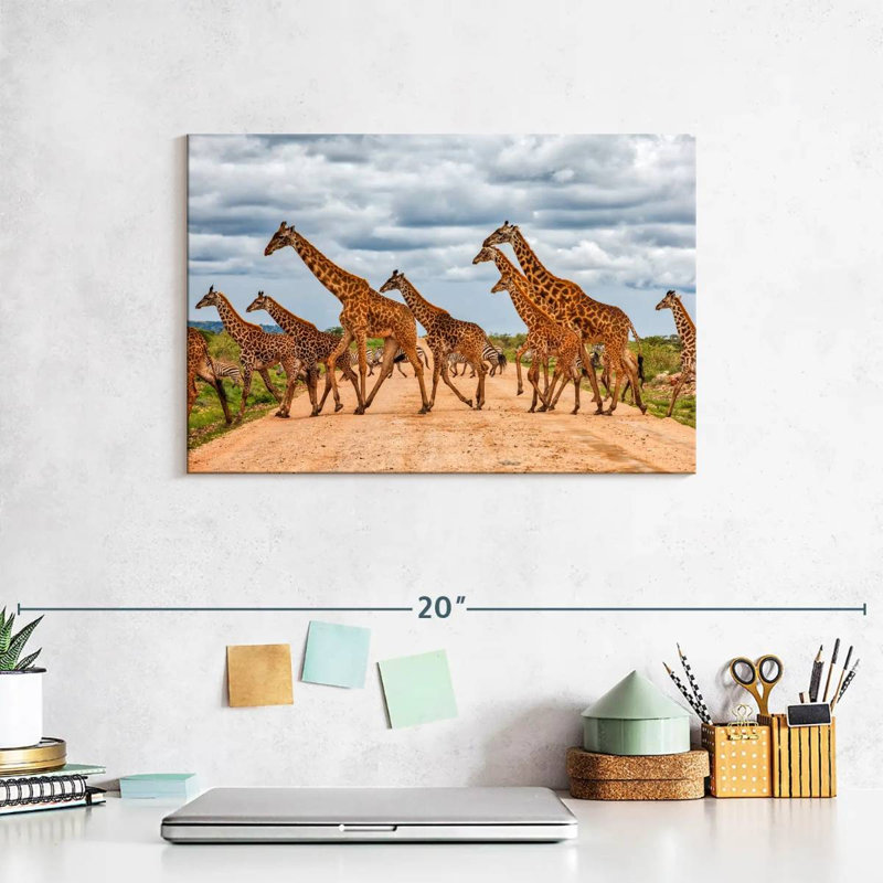 Brampt Giraffes Safari Animals, 8" H x 12" W
