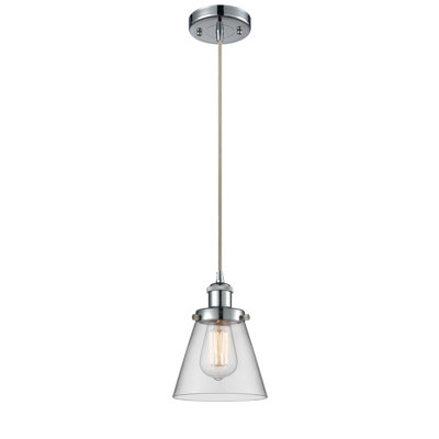 Luminaire suspendu conique à 1 lumière Wilmoth