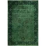 Overdyed One-of-a-Kind 6' 1" X 8' 10" Hand Knotted Area Rug