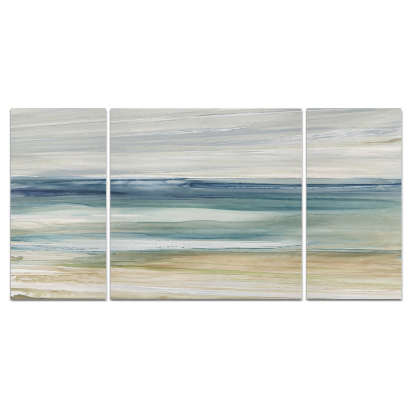" Ocean Breeze " 3 - Pieces, 24" H x 48" W x 1.5" D